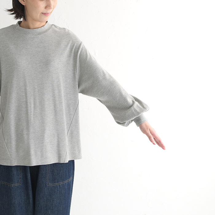 50％OFF セール！ 返品交換不可 メール便可 ふわり袖 カットソー レディース あったか 綿 インナー 大きいサイズ 秋 冬 23AW0922, q0109, q5, c1204, |  | 23