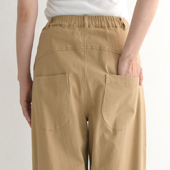 クーポンで30％OFF サーカスパンツ ワイド レディース 微起毛 綿 25AW0904R, | earth_eco_loco | 25