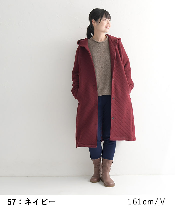 パンツ 暖パン レディース 裏起毛 10分丈 あったか ワンピースの下に穿く ウエストゴム 綿 レギパン 24AW1114R, |  | 21