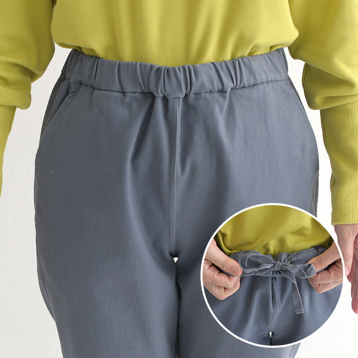 パンツ 暖パン レディース 裏起毛 10分丈 あったか ワンピースの下に穿く ウエストゴム 綿 レギパン 24AW1114R, |  | 23