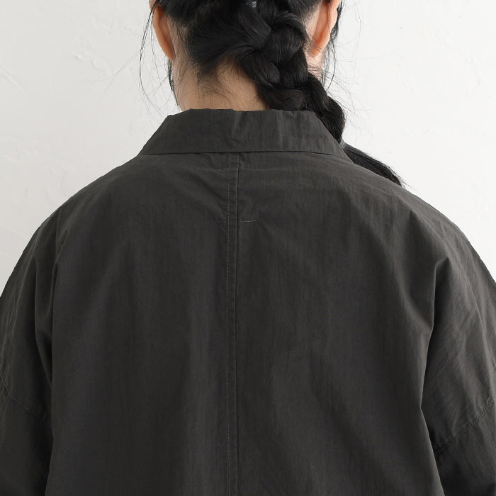 1,111円OFFクーポンあり ワイドコート テーラード ライトアウター 高密度コットン ヴィンテージ 羽織り 大きいサイズ 24SS0216, | earth_eco_loco | 13