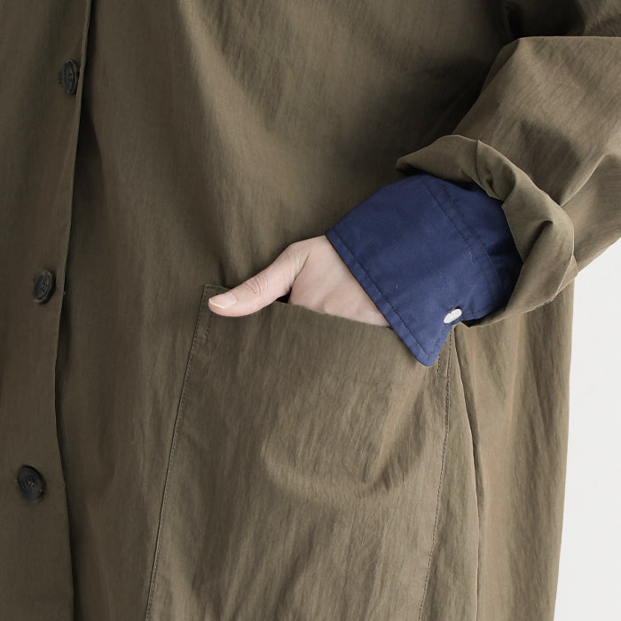 1,111円OFFクーポンあり ワイドコート テーラード ライトアウター 高密度コットン ヴィンテージ 羽織り 大きいサイズ 24SS0216, | earth_eco_loco | 16