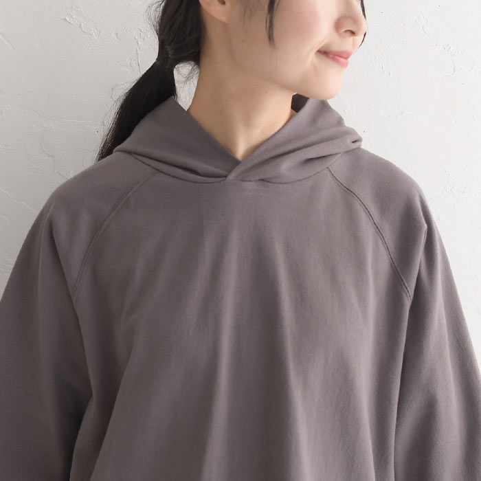 メール便送料無料 パーカー カットソー Tシャツ レディース 日本製 16番天竺 5分袖 綿100％ 大きいサイズ 25AW0718R, | earth_eco_loco | 21