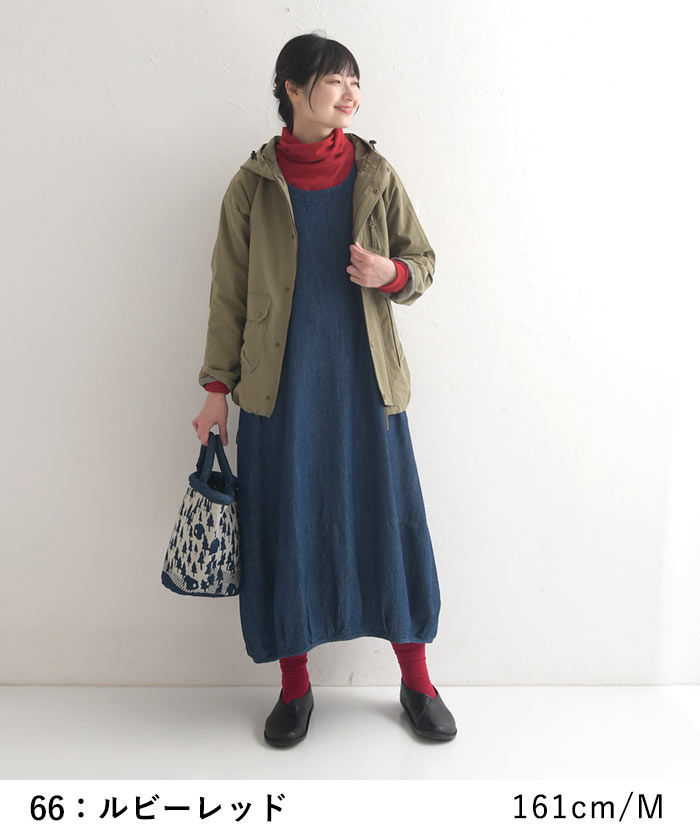 プルオーバー 長袖 レディース タートル あったか 伸びる 綿 秋冬 25AW0926R, c1204, | earth_eco_loco | 17