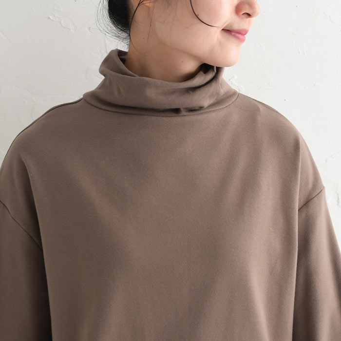 プルオーバー 長袖 レディース タートル あったか 伸びる 綿 秋冬 25AW0926R, c1204, | earth_eco_loco | 20