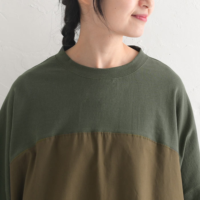 メール便送料無料 カットソー ロンT 長袖 レディース 日本製 ゆったり ワイド 綿100％ 24AW1011, | earth_eco_loco | 17