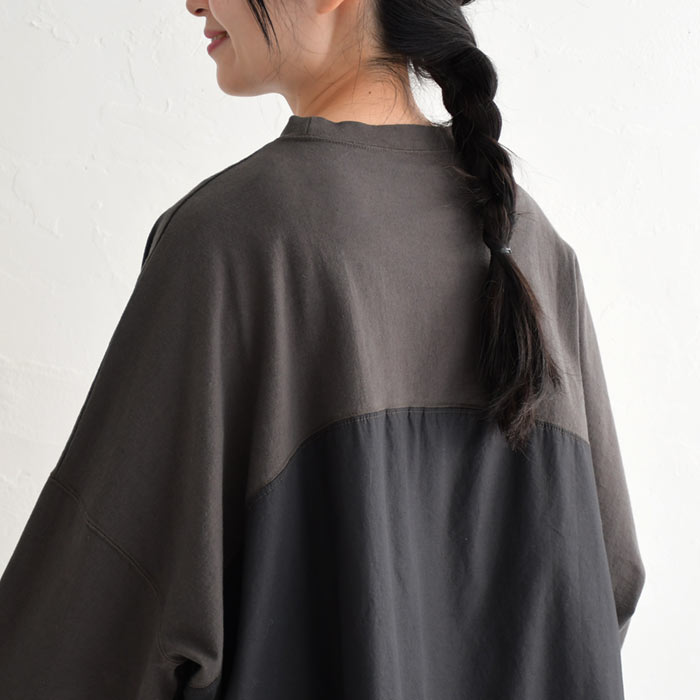 メール便送料無料 カットソー ロンT 長袖 レディース 日本製 ゆったり ワイド 綿100％ 24AW1011, | earth_eco_loco | 09