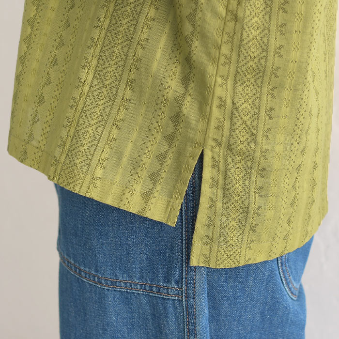 ブラウス 長袖 レディース シャツ プルオーバー 袖リブ 綿100％ 大きいサイズ 24AW0913, | earth_eco_loco | 19