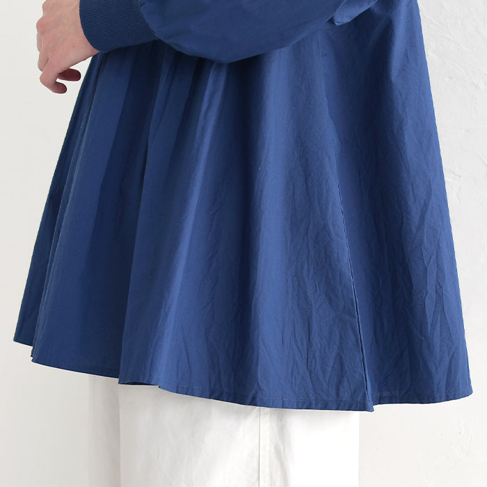 ブラウス 長袖 レディース 袖リブ 細タックプリーツ 綿100％ 大きいサイズ 25SS0321, | earth_eco_loco | 20