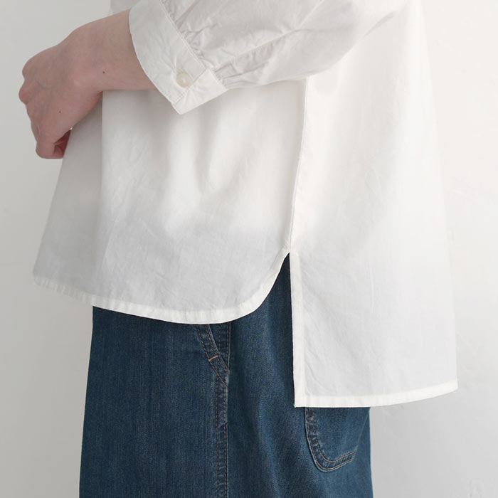 最大20％OFFクーポンあり ブラウス 七分袖 レディース コットンポプリン スモッキング刺繍 綿100％ 春夏 26SS0424R, 爆買 | earth_eco_loco | 19