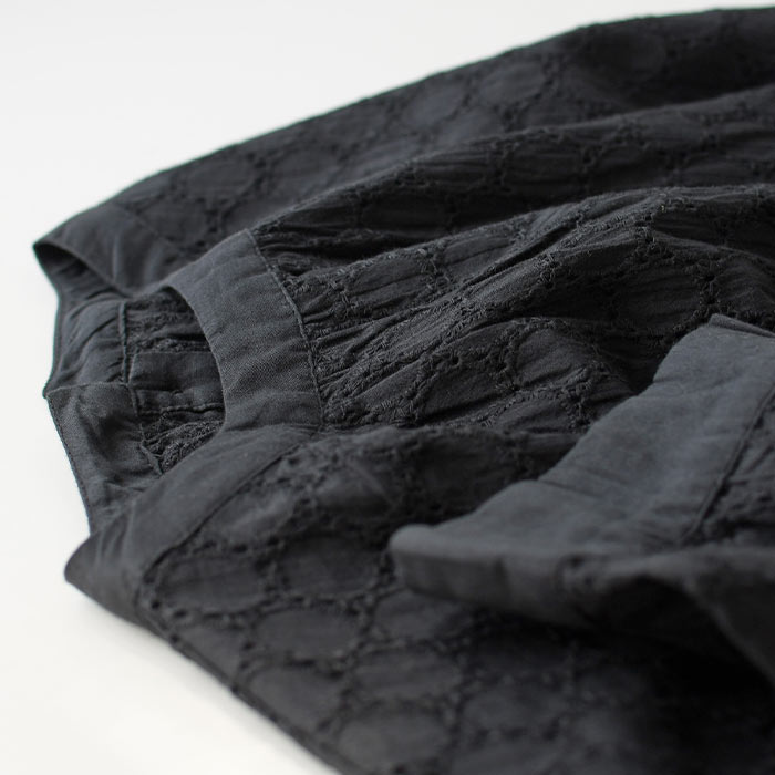 ブラウス 七分袖 レディース シャツ 涼しい コットンキャンブリック ラウンド刺繍 ふんわり袖 綿100％ 25SS0613,　爆買 | earth_eco_loco | 14