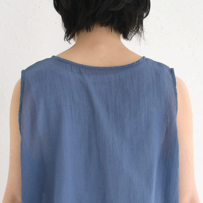 アンサンブル レディース きれいめ 夏 ガウンカーデ クラッシュボイル 綿100％ 大きいサイズ 25SS0627, | earth_eco_loco | 17