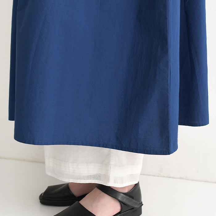 クーポンあり ワンピース スモッキング刺繍 ロング 長袖 コットンポプリン Aライン 綿100％ 春 夏 26SS0319R, | earth_eco_loco | 20