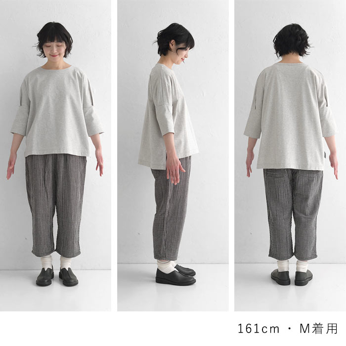 カットソー プルオーバー 長袖 レディース ロンT 日本製 バスク天竺 綿100％ 25SS0314, | earth_eco_loco | 21
