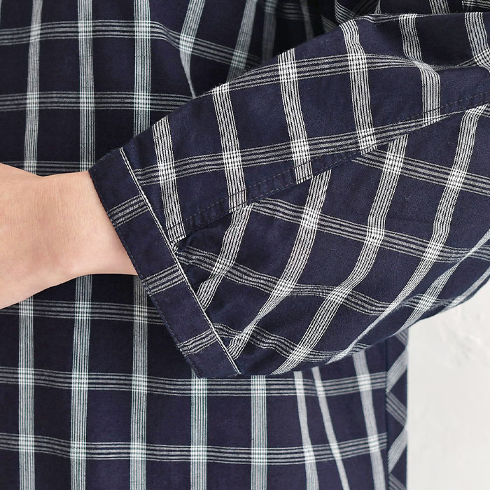 プルオーバー レディース 長袖 ブラウス シャツ 綿 チェック ゆったり 大きいサイズ 25SS0418, | earth_eco_loco | 18