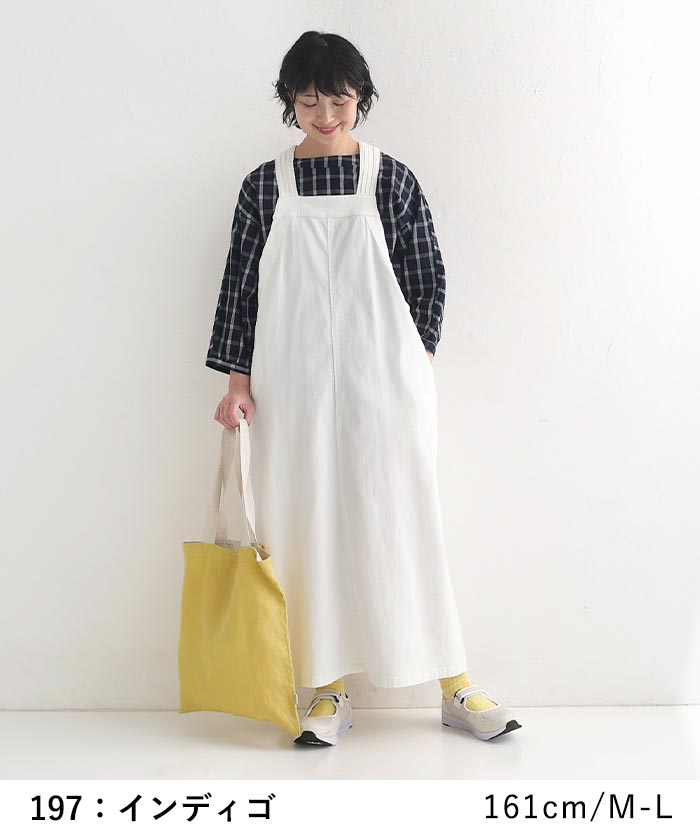 プルオーバー レディース 長袖 ブラウス シャツ 綿 チェック ゆったり 大きいサイズ 25SS0418, | earth_eco_loco | 04