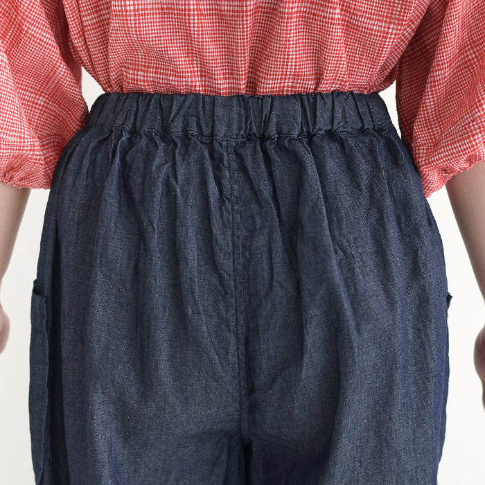 ラップパンツ レディース 巻きパンツ ライトオンスデニム 軽い 涼しい 綿100％ 25SS0523, | earth_eco_loco | 14