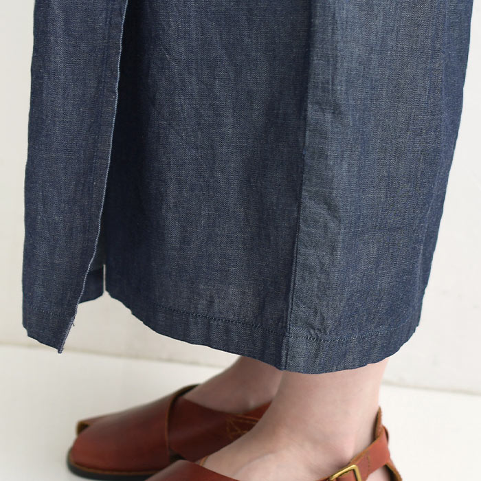 ラップパンツ レディース 巻きパンツ ライトオンスデニム 軽い 涼しい 綿100％ 25SS0523, | earth_eco_loco | 17