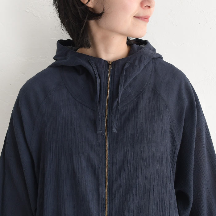 パーカー 薄手 レディース 綿 100 楊柳 コットン シアー ゆったり 日焼け対策 UVケア 25SS0509, | earth_eco_loco | 17