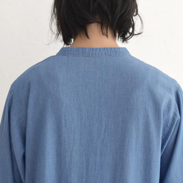 ワンピース ロング 涼しい レディース ライト 3オンスデニム 綿100％ 25SS0704, | earth_eco_loco | 14