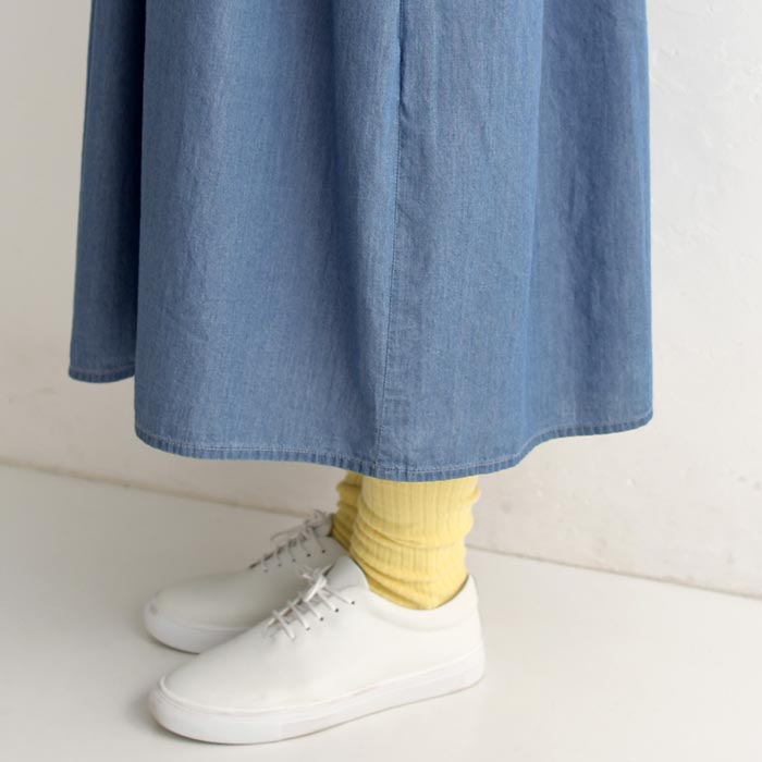 ワンピース ロング 涼しい レディース ライト 3オンスデニム 綿100％ 25SS0704, | earth_eco_loco | 18