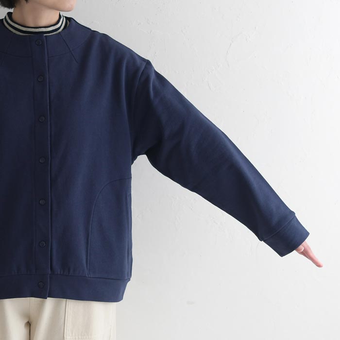 【20％OFF セール！】 返品交換不可 ハイネック カーディガン レディース コットン裏毛 綿 25AW1010, q1219, q2, | earth_eco_loco | 17