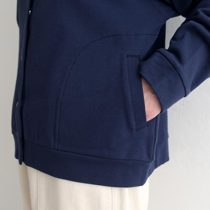 【20％OFF セール！】 返品交換不可 ハイネック カーディガン レディース コットン裏毛 綿 25AW1010, q1219, q2, | earth_eco_loco | 19