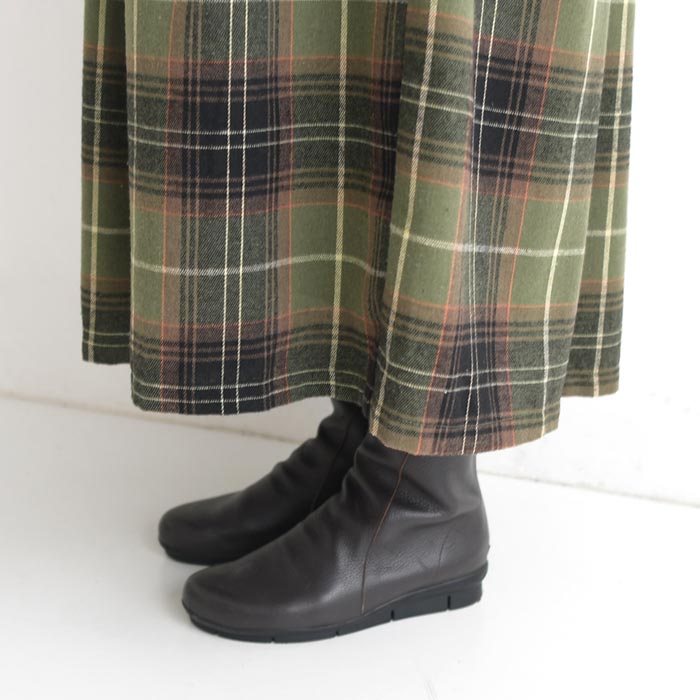 チェック柄スカート ロング 秋柄 レディース ボックスタック コットン 綿100％ 25AW0829, | earth_eco_loco | 21