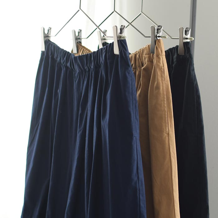 20％OFF セール！ 返品交換不可 フレアパンツ ワイド レディース ストレッチコットン ティアード ギャザー ゆったり 綿 25AW0904, q1128, q2, | earth_eco_loco | 15