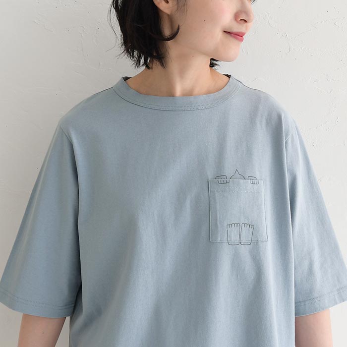 メール便送料無料 Tシャツ 半袖 レディース かくれんぼビリケンさん 綿100％ 25SS0704, | earth_eco_loco | 14