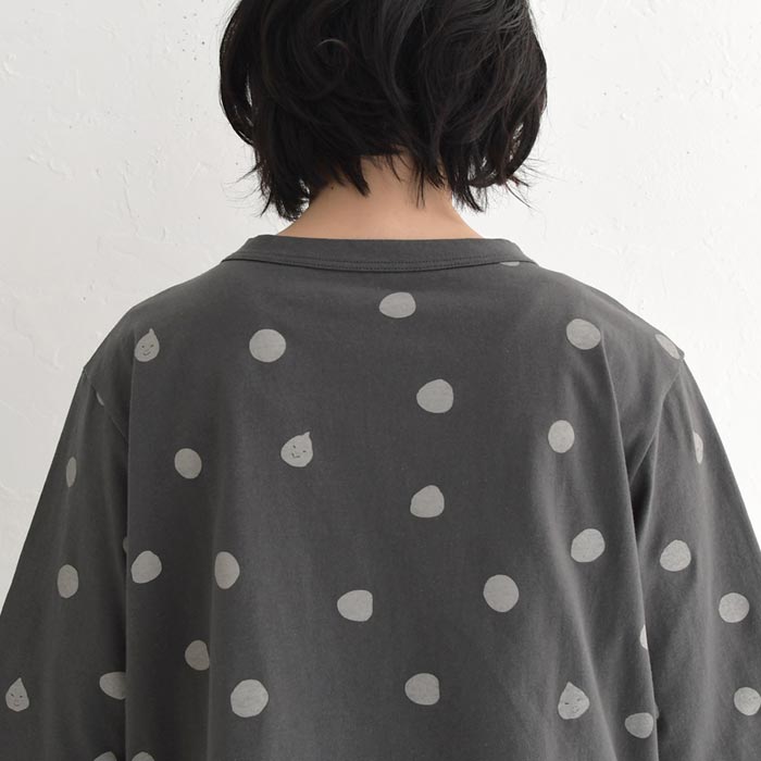 1,111円OFFクーポンあり メール便送料無料 Tシャツ 五分袖 レディース ドット ビリケンさん 綿100％ 25SS0704, | earth_eco_loco | 15