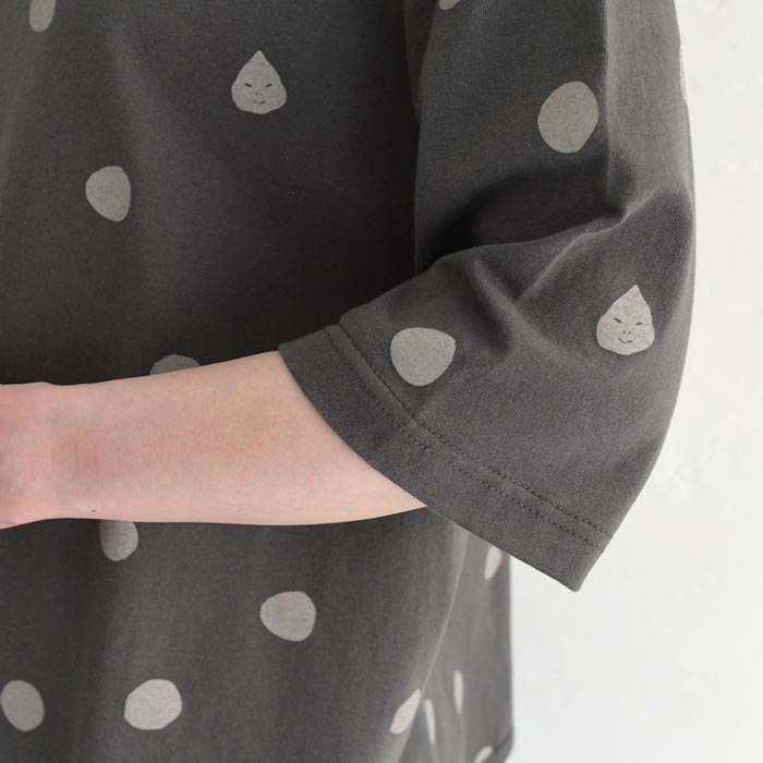 1,111円OFFクーポンあり メール便送料無料 Tシャツ 五分袖 レディース ドット ビリケンさん 綿100％ 25SS0704, | earth_eco_loco | 17