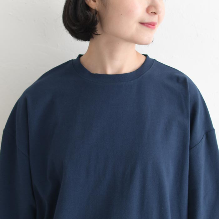 カットソー 長袖 レディース チュニック ストレッチコットン 綿 25AW0822, | earth_eco_loco | 21