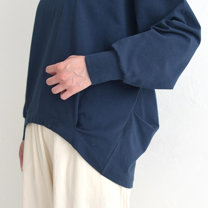 カットソー 長袖 レディース チュニック ストレッチコットン 綿 25AW0822, | earth_eco_loco | 24