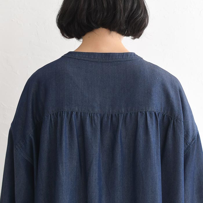 20％OFF セール！ 返品交換不可 前開きワンピース ロング 長袖 レディース デニム 綿 25AW0822, q1128, q2, | earth_eco_loco | 14