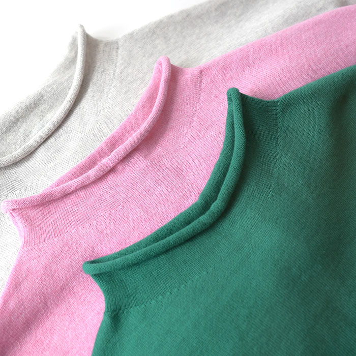 プルオーバー ニットセーター 長袖 レディース ロールネック ゆったり ワイド 綿ニット 綿100％ 26SS0204R, | earth_eco_loco | 21