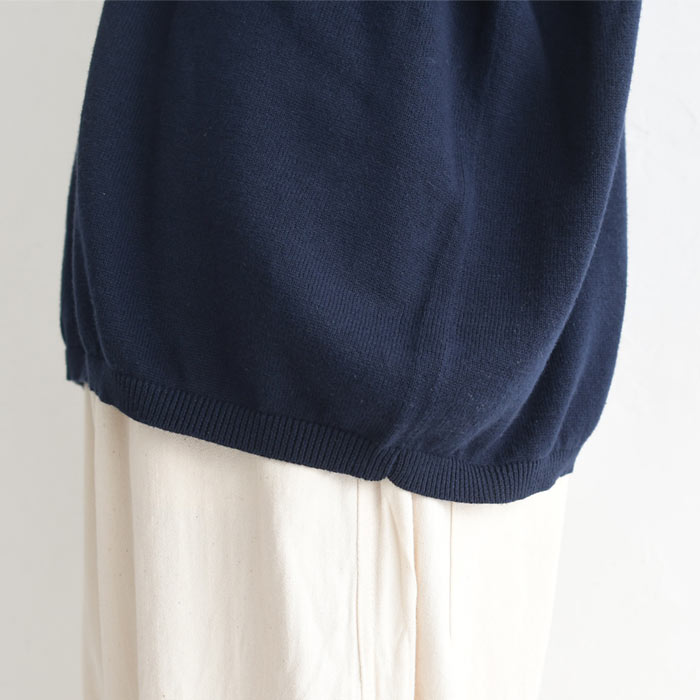 プルオーバー ニットセーター 長袖 レディース ロールネック ゆったり ワイド 綿ニット 綿100％ 26SS0204R, | earth_eco_loco | 25