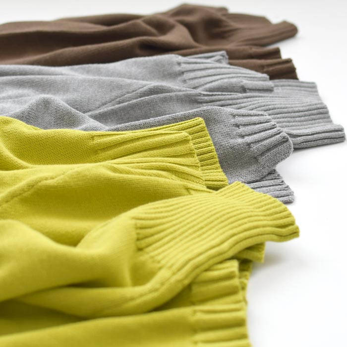 ニットプルオーバー 長袖 レディース コットンニット ざっくり ハイネック 綿 25AW1003, | earth_eco_loco | 17