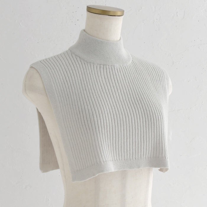 メール便可 付け襟 コットン カシミヤニット リブ 無地 25AW0919, | earth_eco_loco | 15