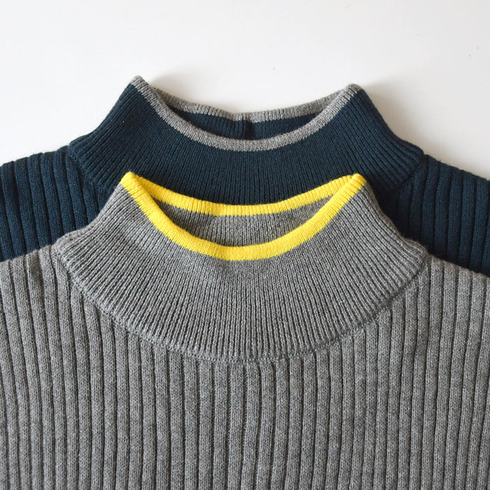 メール便可 付け襟 コットン カシミヤニット リブ 配色 25AW0919, | earth_eco_loco | 14
