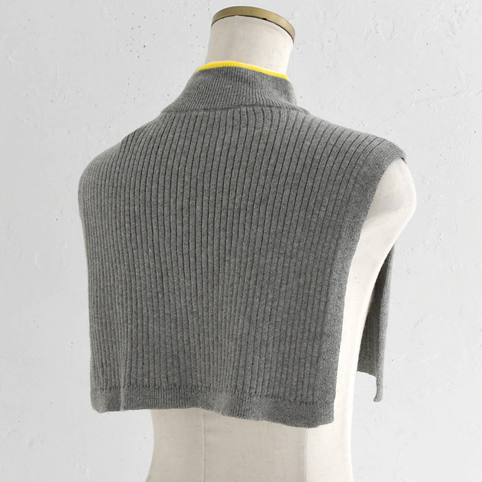 メール便可 付け襟 コットン カシミヤニット リブ 配色 25AW0919, | earth_eco_loco | 16