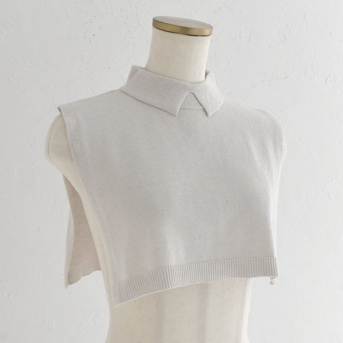 メール便可 付け襟 コットン カシミヤニット シャツ仕立て ちび襟 25AW0919, | earth_eco_loco | 14