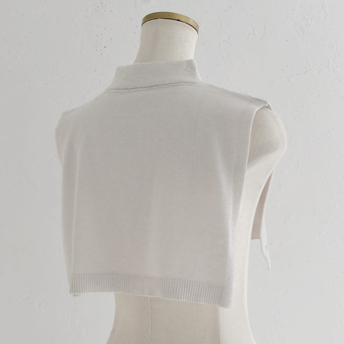 メール便可 付け襟 コットン カシミヤニット シャツ仕立て ちび襟 25AW0919, | earth_eco_loco | 15