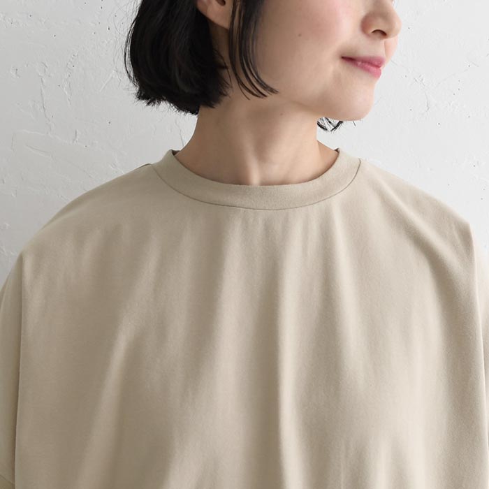 プルオーバー 半袖 ストレッチコットン カットソー 裾ギャザー 夏 春 Tシャツ 30代 40代 50代 26SS0424, | earth_eco_loco | 21