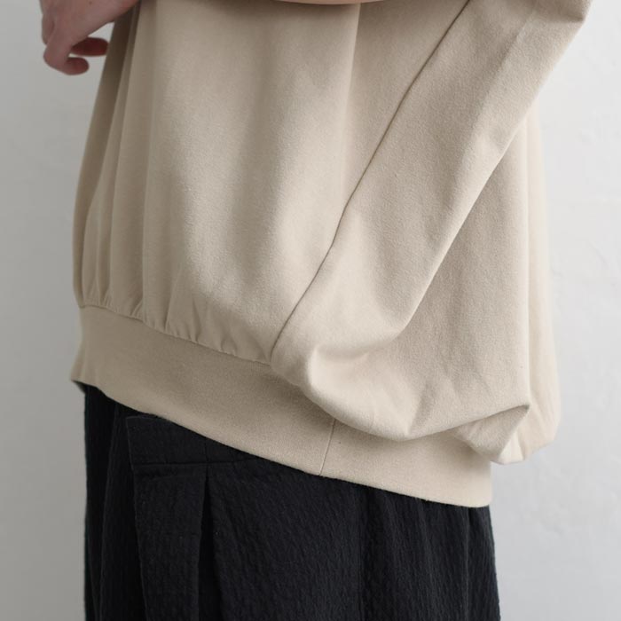 プルオーバー 半袖 ストレッチコットン カットソー 裾ギャザー 夏 春 Tシャツ 30代 40代 50代 26SS0424, | earth_eco_loco | 24