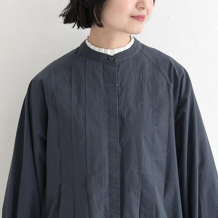 新作早割P5倍 タックワンピース レディース ロング 綿タイプライター 綿100％ 春 夏 秋 30代 40代 50代 26SS0219, | earth_eco_loco | 16