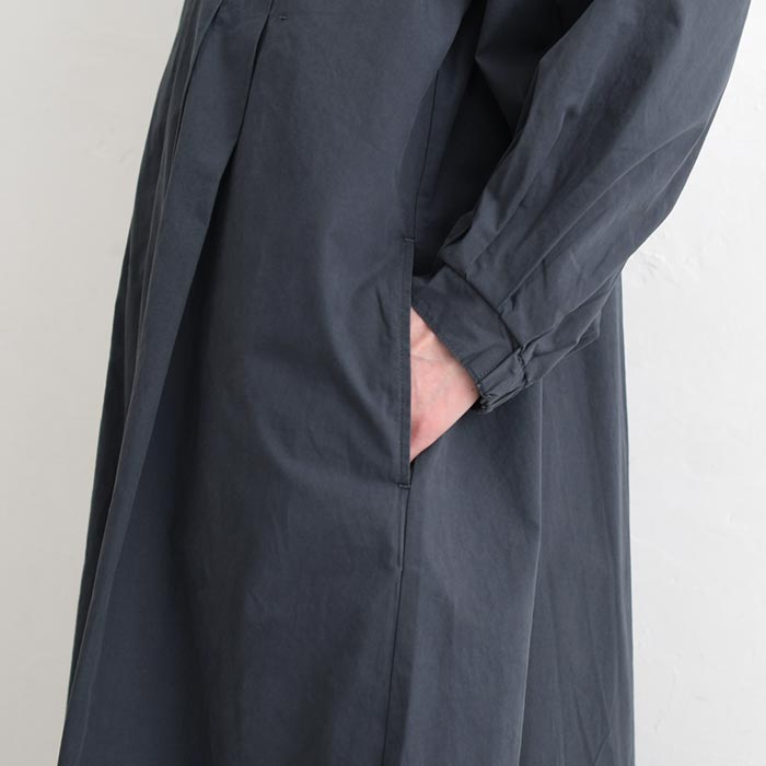 新作早割P5倍 タックワンピース レディース ロング 綿タイプライター 綿100％ 春 夏 秋 30代 40代 50代 26SS0219, | earth_eco_loco | 20