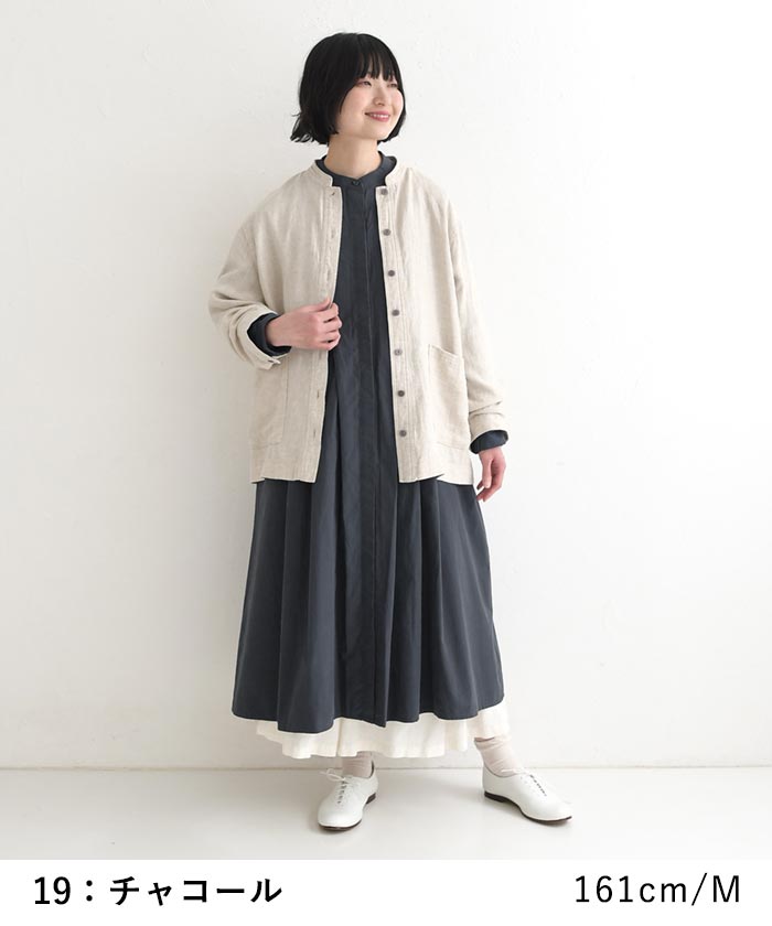 新作早割P5倍 タックワンピース レディース ロング 綿タイプライター 綿100％ 春 夏 秋 30代 40代 50代 26SS0219, | earth_eco_loco | 08