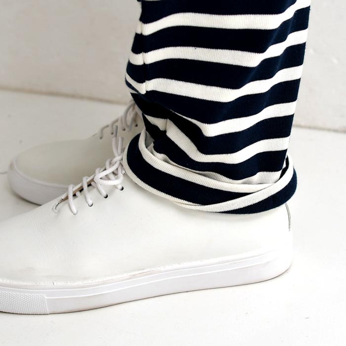 新作早割P5倍 ボーダーパンツ コットン100％ earth_eco_loco 春 夏 30代 40代 50代 26SS0306, | earth_eco_loco | 19