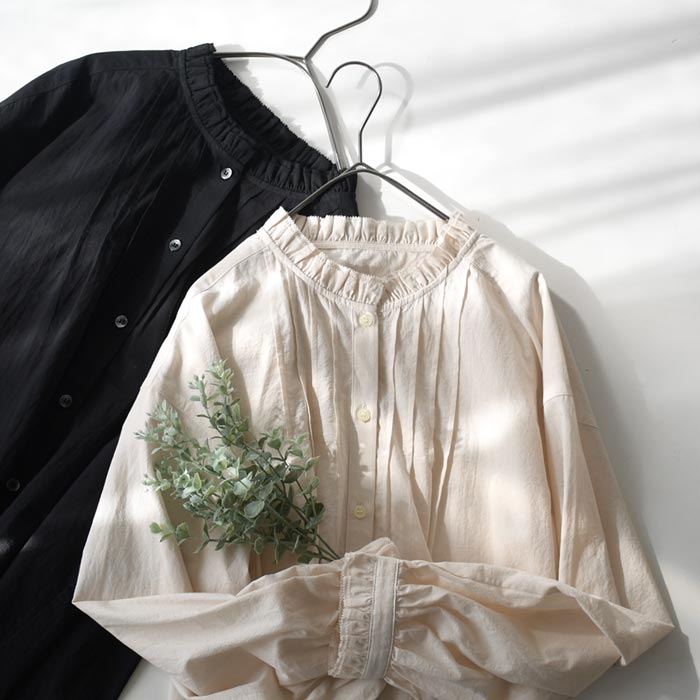 新作早割P5倍 ブラウス シャツ コットン ピコカット ダブルフリル 綿100％ 大きいサイズ 春 秋 30代 40代 50代 26SS0219, | earth_eco_loco | 16